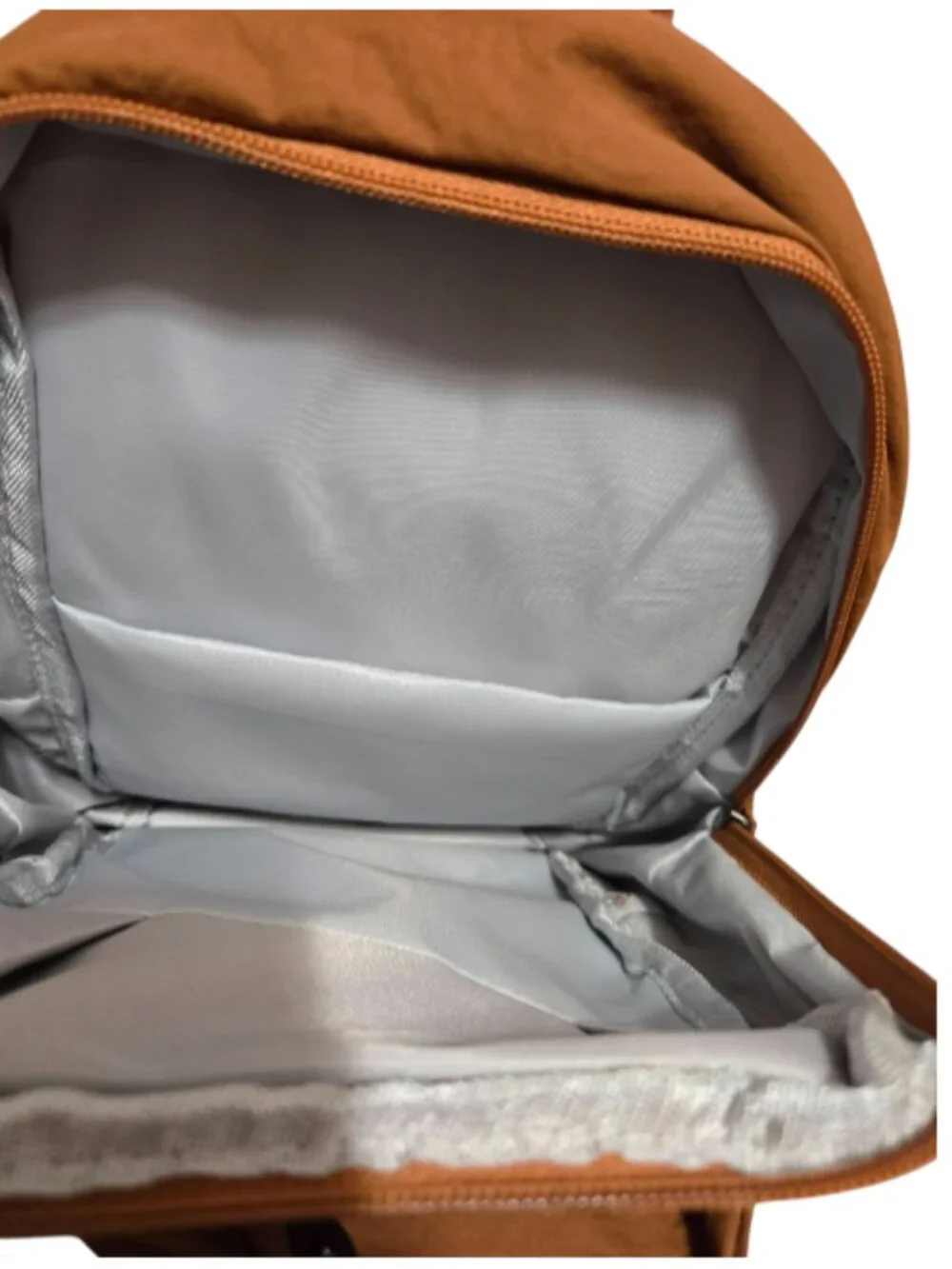 Nylon Convertible Backpack Sling Bag Casual Brown Mini Travel Daypack Adjustable